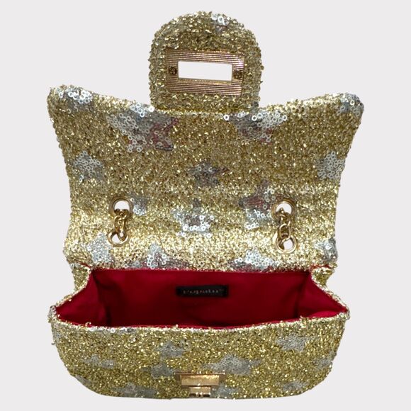 Popatu Gold Sequin Star Purse – Girls’ Crossbody Bag - Picture 2 of 3